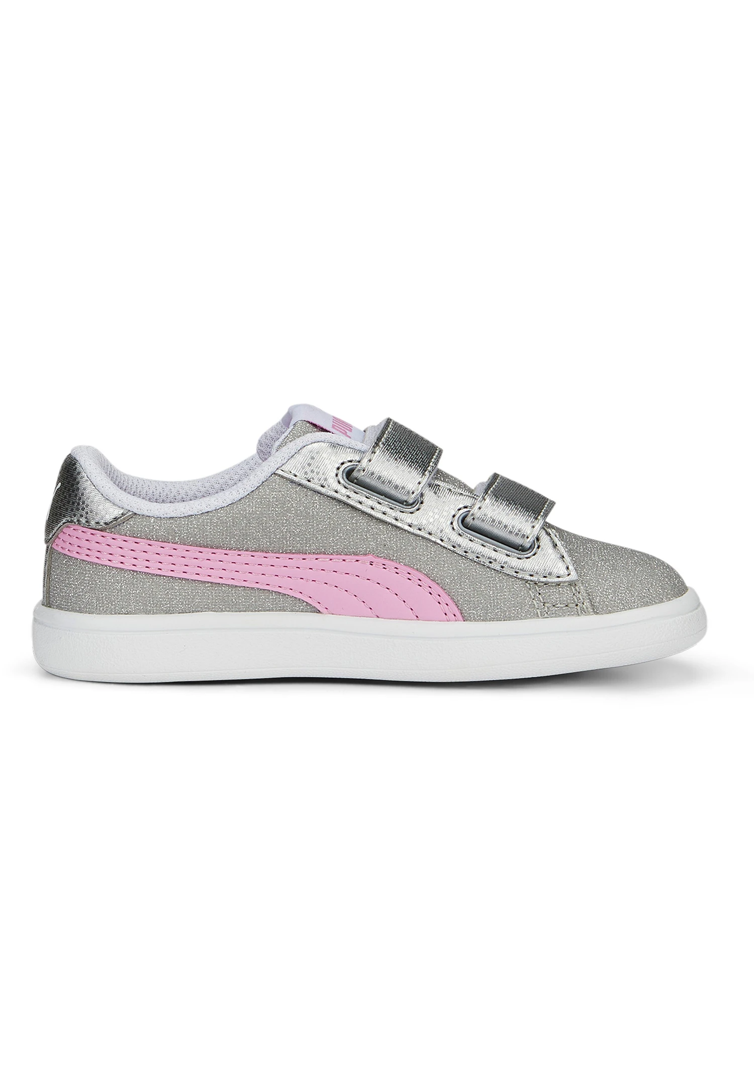 Puma Smash V2 Glitz GlamV PS Glitzer Kinder Mädchen Schuh Sneaker Klett Silber 367378 32 5 Puma Smash V2 Glitz GlamV PS Glitzer Kinder Mädchen Schuh Sneaker Klett Silber 367378 32 – Bild 3