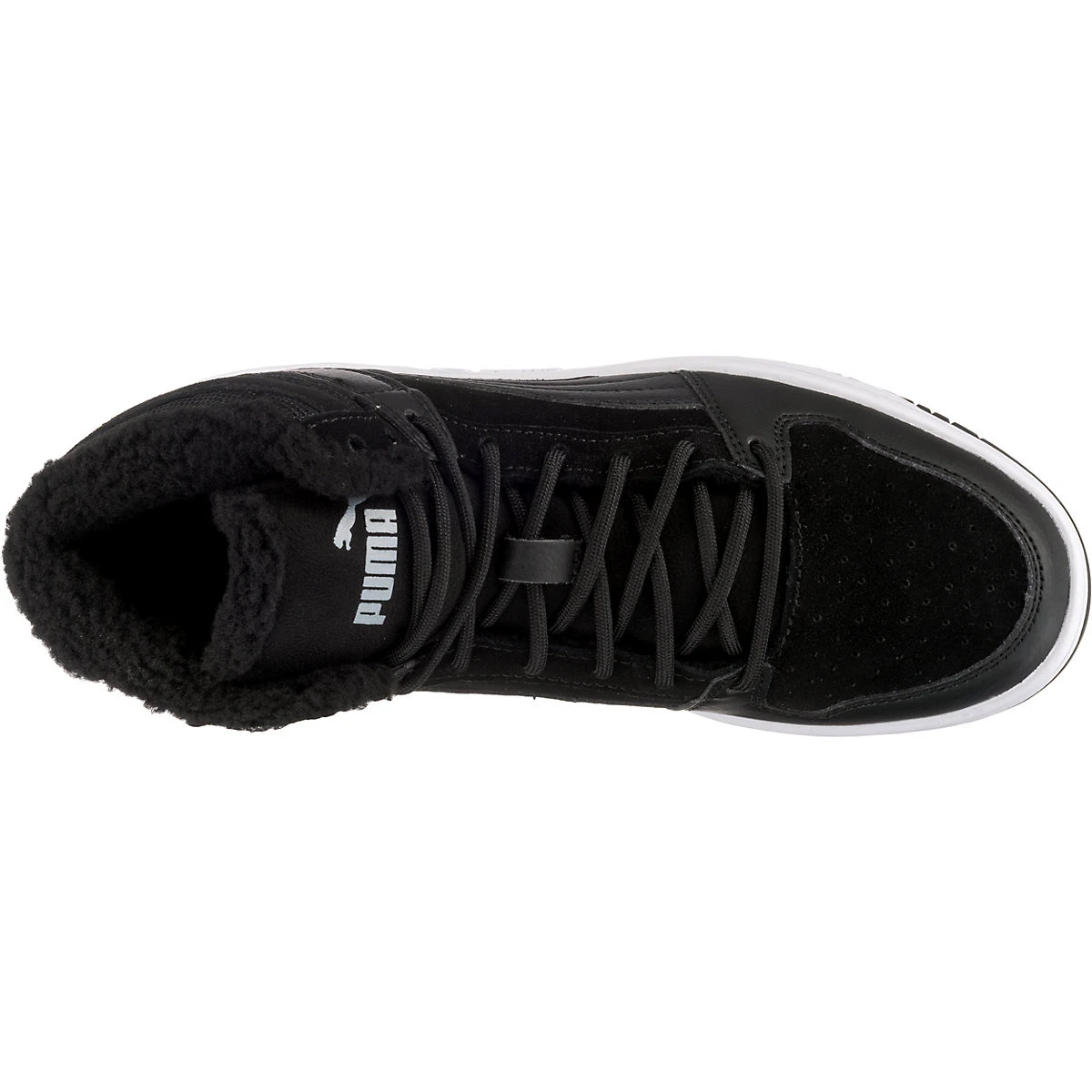 Puma Rebound Layup Fur SD Jr Unisex Sneaker Gefüttert Schwarz 370497 01 6 Puma Rebound Layup Fur SD Jr Unisex Sneaker Gefüttert Schwarz 370497 01 – Bild 4