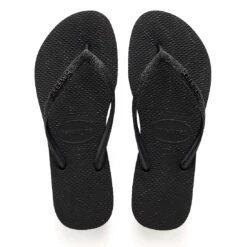 Havaianas H. SLIM Glitter FC Damen Sandale Zehentrenner Badelatsche 4143975 0090 Schwarz