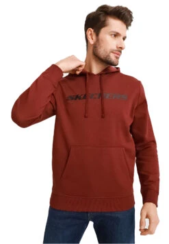 Skechers Apparel Heritage Pullover Hoodie Herren Kapuzensweatshirt MHD12 DKBR