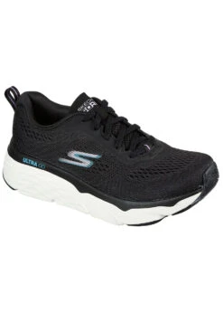 Skechers MAX CUSHIONING ELITE DESTINATION POINT Sneakers Laufschuhe Fitness Damen Schwarz 128262