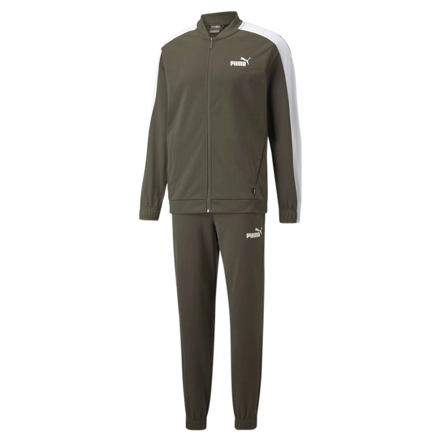 PUMA Herren Baseball Tricot Suit Trainingsanzug Jogginganzug 585843 Grün 3 PUMA Herren Baseball Tricot Suit Trainingsanzug Jogginganzug 585843 Grün