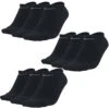9 Paar Nike Sneaker Socken No Show Füßlinge Schwarz / Weiß / Mehrfarbig