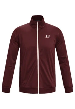Under Armour Sportstyle Tricot Jacket Full Zip Herren Trainingsjacke 1329293 Rot