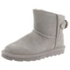 BEARPAW Betty Damen Winterstiefelette Lammfellstiefel Boots 2713W Hellgrau