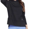 Skechers SKECHLUXE Restful Long Sleeve Hoodie Damen WHD78 BLK Schwarz